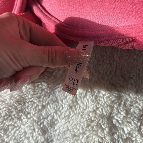 La Vie en Rose Front Clasp 34D Bra Pink Polka Dot | Sexy Support | NEW - Picture 5 of 5